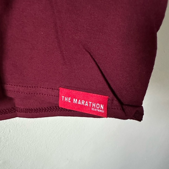 The Marathon Clothing Burgundy  Short Sleeve Tee - Picture 6 of 7